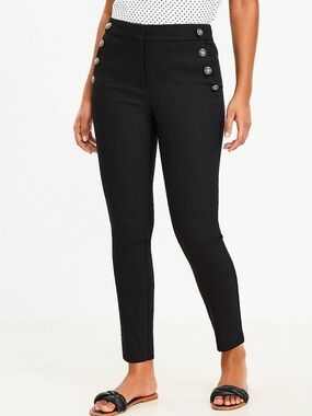 Loft Sutton Skinny Sailor Pants - Size 8 - NWOT